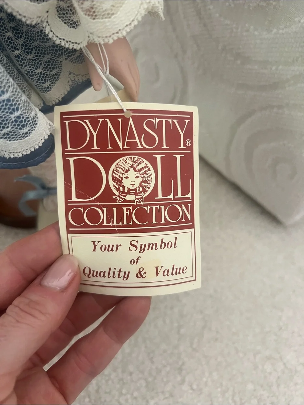 Vintage Collectible Porcelain Dynasty Doll Collection “Emily”+ Original Box +COA